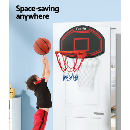 Everfit 38" Basketball Hoop Backboard Door Wall Mounted Ring Net Sports Kids.