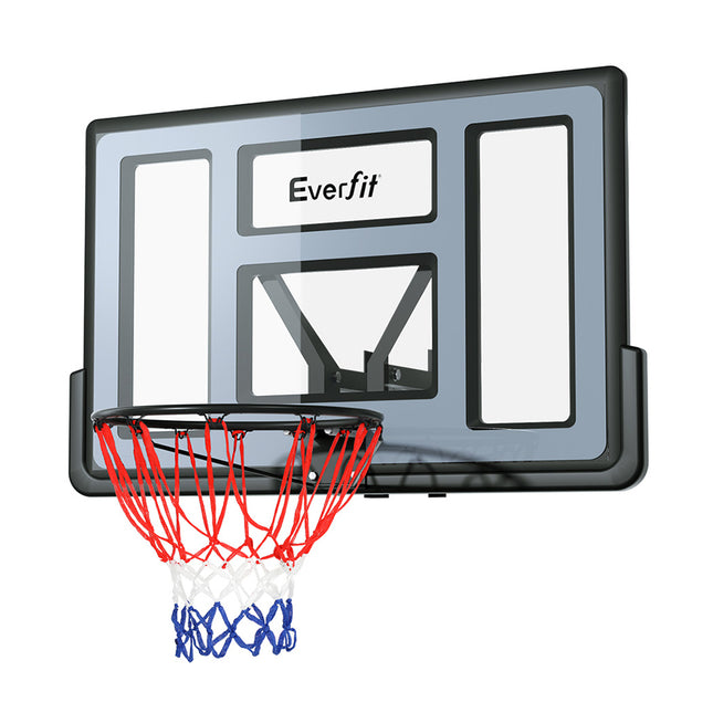 Everfit 45" Basketball Hoop Backboard Wall Mounted Ring Net Sports Pro System.