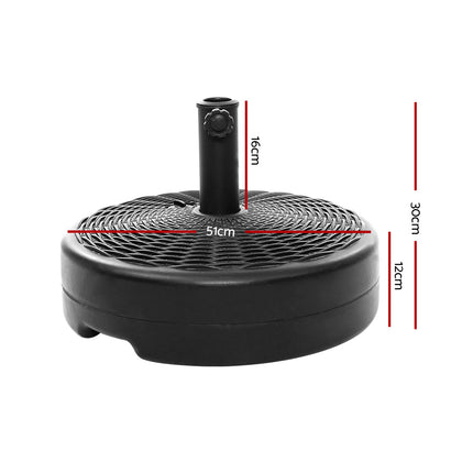 Instahut 51cm Outdoor Umbrella Base Round Stand Pod.