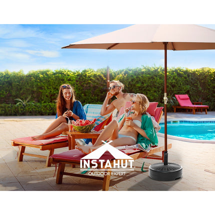 Instahut 51cm Outdoor Umbrella Base Round Stand Pod.