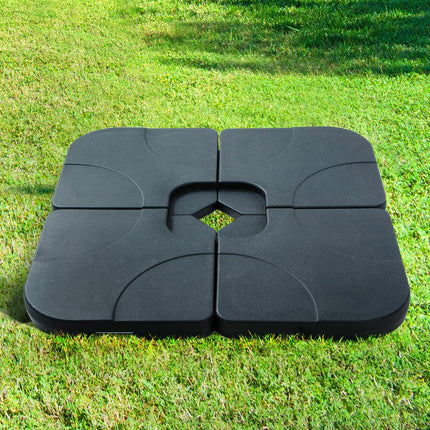 Instahut Outdoor Umbrella Base 50cm 4 Plates Stand Pod Cantilever.
