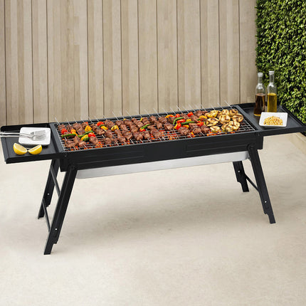 Grillz Charcoal BBQ Grill Smoker Portable Barbecue Outdoor Foldable Camping.