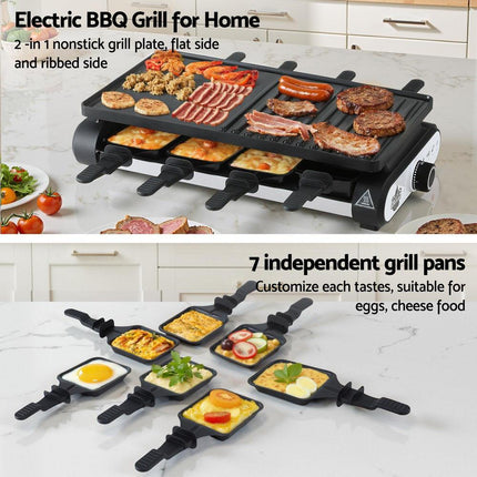 Grillz 1400W Electric BBQ Grill w/ 7 Cooking Pans.
