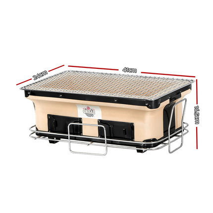 Grillz BBQ Grill Tabletop Charcoal Smoker.