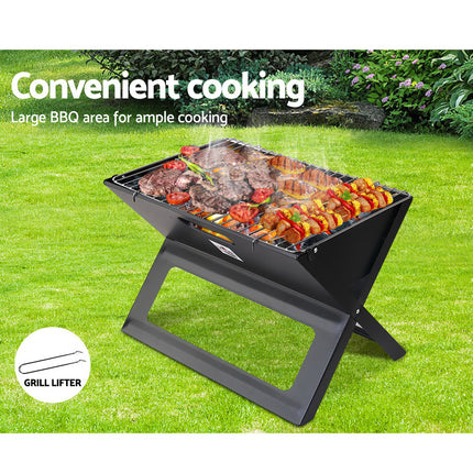Grillz BBQ Grill Charcoal Smoker Foldable.