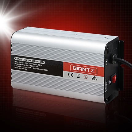 Giantz 12V 20A Car Battery Charger Inverter 20 Amp ATV 4WD Boat Caravan.