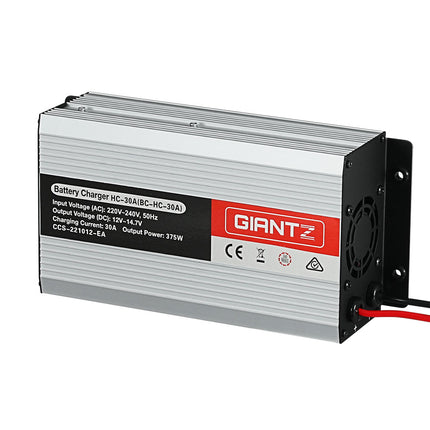 Giantz 12V 30A Car Battery Charger 30Amp ATV 4WD Boat Caravan.