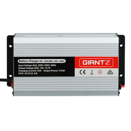 Giantz 12V 30A Car Battery Charger 30Amp ATV 4WD Boat Caravan.
