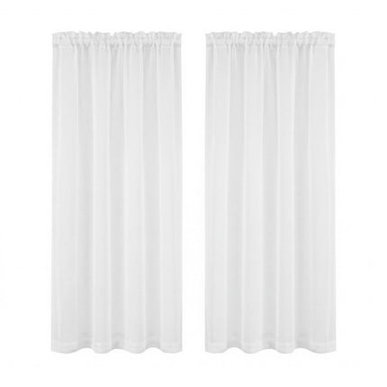 Artiss Blockout Curtains 2X 132x160cm Light Filtering Window Drapes Rod Pocket.