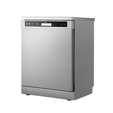 Devanti 60cm 14 Place Settings Freestanding Dishwasher Silver.