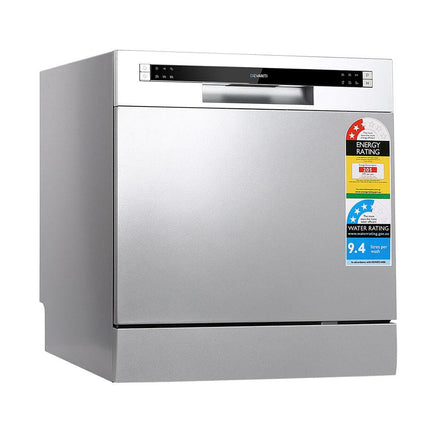 Devanti 8 Place Settings Benchtop Dishwasher Sliver.