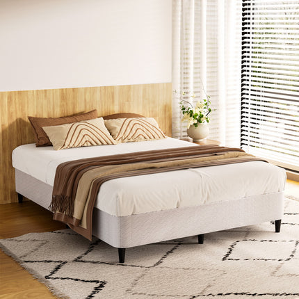 Artiss Bed Frame Queen Size Metal Grey MASON.