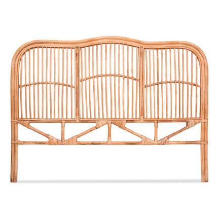 Artiss Bed Headboard Queen Bedhead Rattan - NERO Pine.