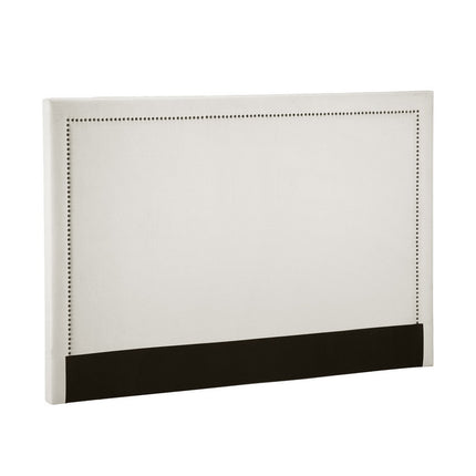 Artiss Bed Frame Bed Head Headboard Queen Fabric - RIVE Beige.