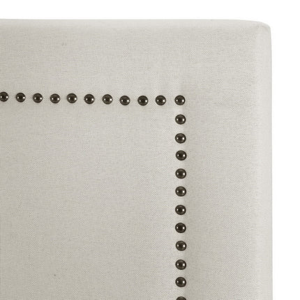 Artiss Bed Frame Bed Head Headboard Queen Fabric - RIVE Beige.