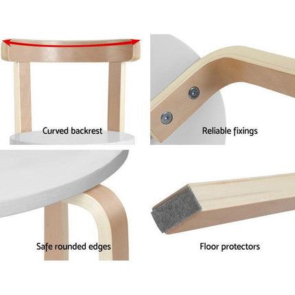 Keezi 3PCS Kids Table and Chairs Set Activity Toy Play Desk.