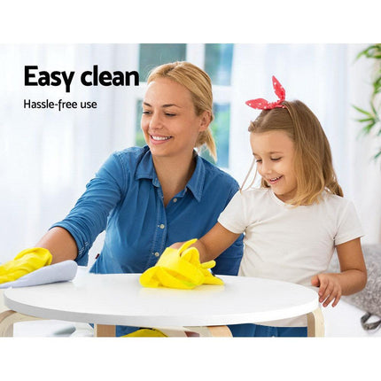 Keezi 3PCS Kids Table and Chairs Set Activity Toy Play Desk.