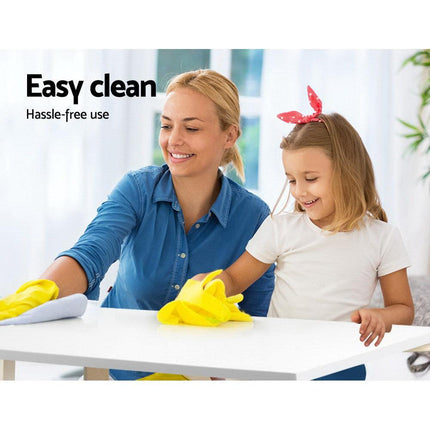 Keezi 5PCS Kids Table and Chairs Set Activity Toy Play Desk.