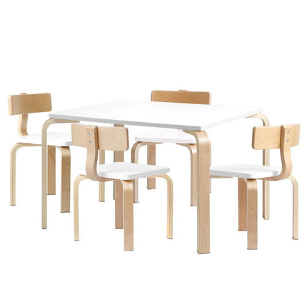 Keezi 5PCS Kids Table and Chairs Set Activity Toy Play Desk.