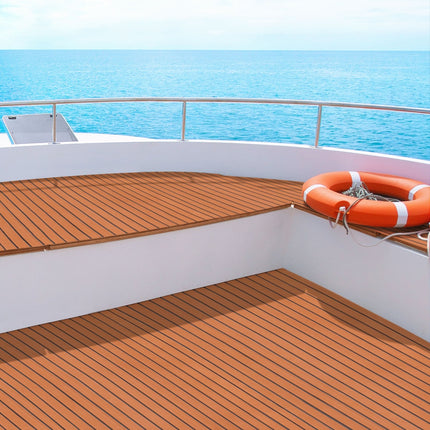 Seamanship EVA Foam Boat Flooring Mat Decking Sheet 240x90x0.6cm Dark Brown.