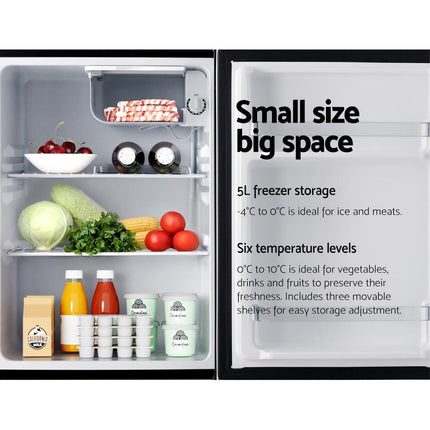Devanti 70L Bar Fridge Black.