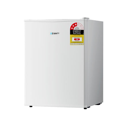 Devanti 70L Portable Mini Bar Fridge - White.