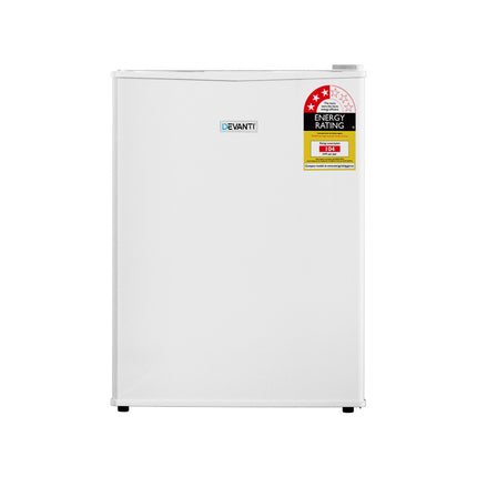 Devanti 70L Portable Mini Bar Fridge - White.