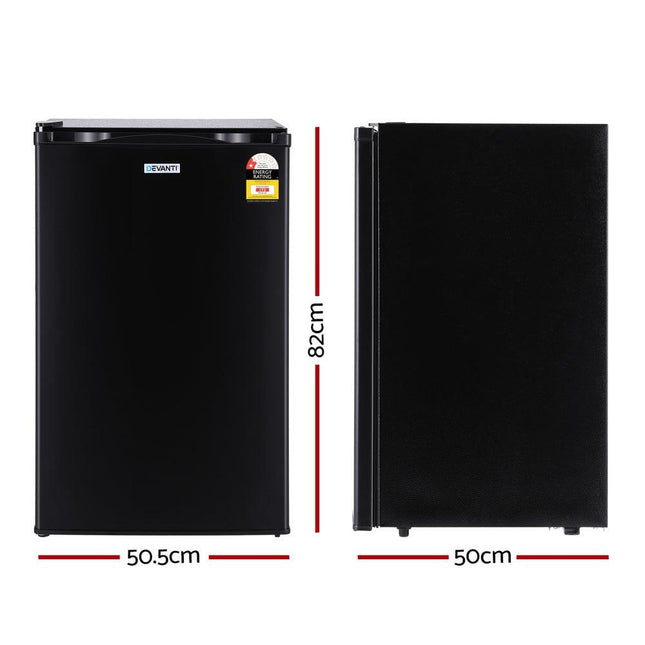 Devanti 110L Bar Fridge Black.
