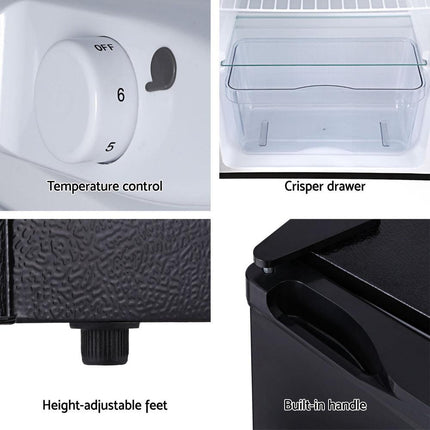 Devanti 110L Bar Fridge Black.