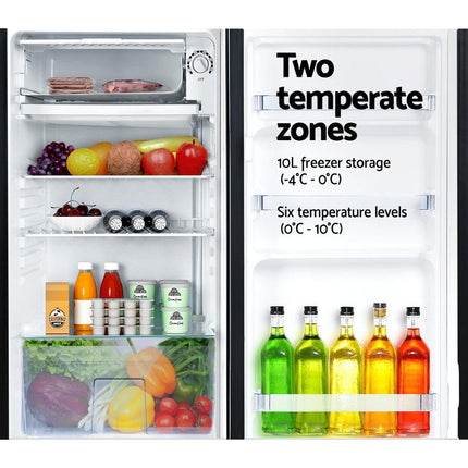 Devanti 95L Bar Fridge Black.