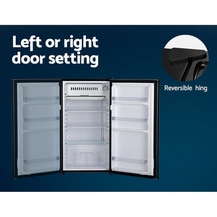 Devanti 95L Bar Fridge Black.