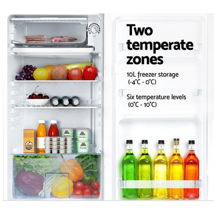 Devanti 95L Bar Fridge White.