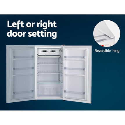 Devanti 95L Bar Fridge White.