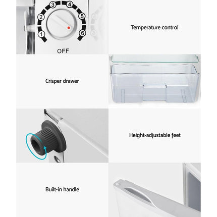 Devanti 95L Bar Fridge White.