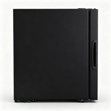 Devanti 40L Bar Fridge Glass Door Mini Fridge Countertop Cooler Black.