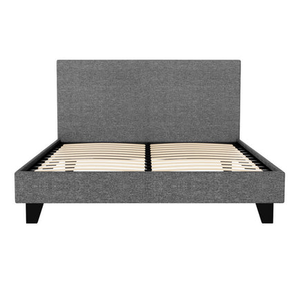 Artiss Bed Frame Double Size Grey NEO.