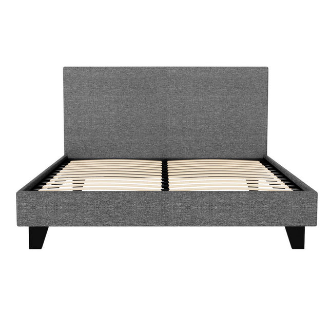 Artiss Bed Frame Double Size Grey NEO.