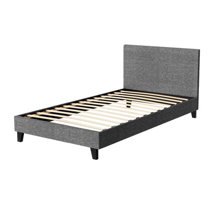 Artiss Bed Frame King Single Size Grey NEO.