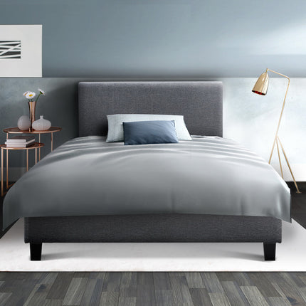 Artiss Bed Frame King Single Size Grey NEO.