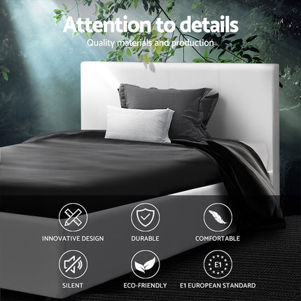 Artiss Bed Head Headboard Double Velvet - VELA Grey.
