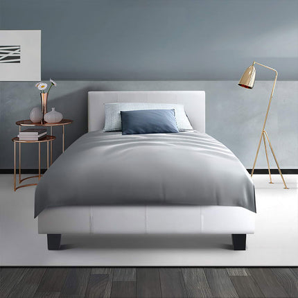 Artiss Bed Head Headboard Double Velvet - VELA Grey.