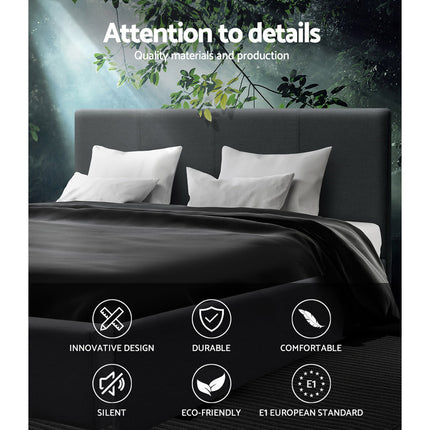 Artiss Bed Frame Queen Size Charcoal NEO.