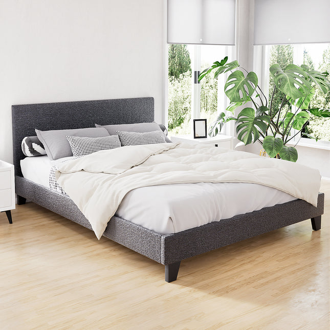 Artiss Bed Frame Queen Size Charcoal NEO.