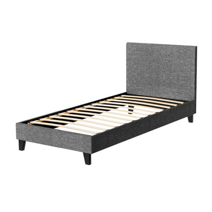 Artiss Bed Frame Single Size Grey NEO.