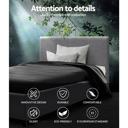 Artiss Bed Frame King Single Size Gas Lift Grey NINO.