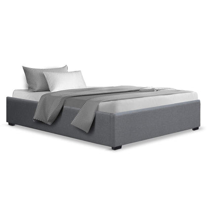 Artiss Bed Frame King Single Size Gas Lift Base Grey TOKI.