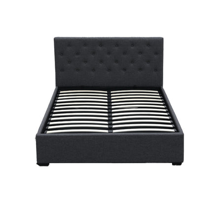 Artiss Bed Frame Double Size Gas Lift Charcoal VILA.