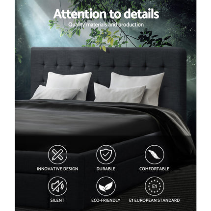 Artiss Bed Frame Double Size with 4 Drawers Grey AVIO.