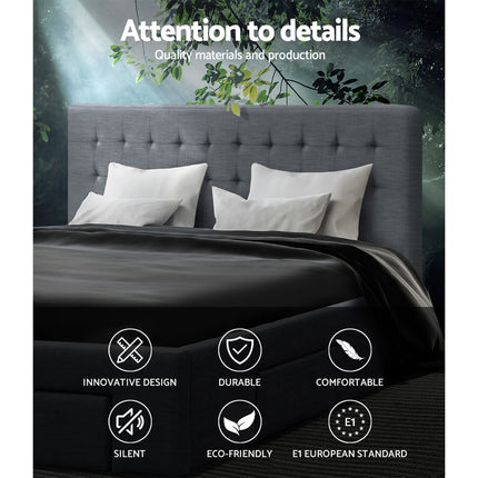 Artiss Bed Frame Queen Size with 4 Drawers Grey AVIO.