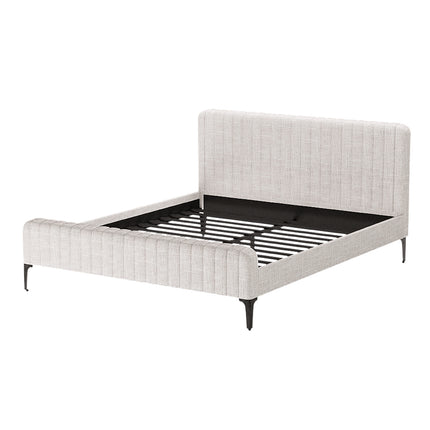 Artiss Bed Frame King Size Beige AMMY.